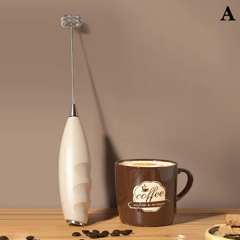 Wireless Electric Milk Frother Mixer Battery-Powered Handheld Foamer Coffee Cream Soup Peanut Butter Egg Whisk Baking Accessor