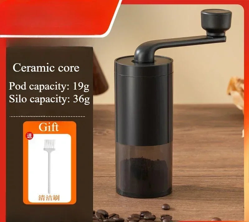 Manual Coffee Grinder CoffeeBean Grinding Ceramic Grinding Core Professional Double Bearing Adjustable Hand Crank Coffee Grinder !!