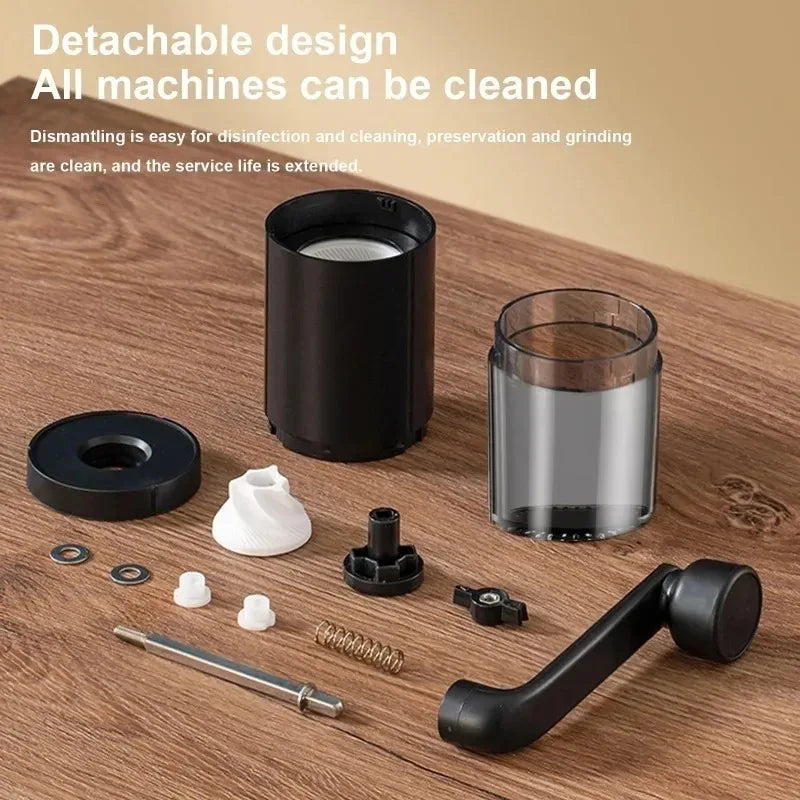 Manual Coffee Grinder CoffeeBean Grinding Ceramic Grinding Core Professional Double Bearing Adjustable Hand Crank Coffee Grinder !!