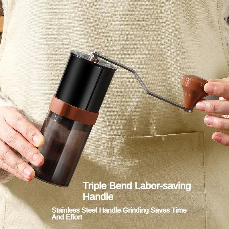 Manual Coffee Grinder CoffeeBean Grinding Ceramic Grinding Core Professional Double Bearing Adjustable Hand Crank Coffee Grinder !!